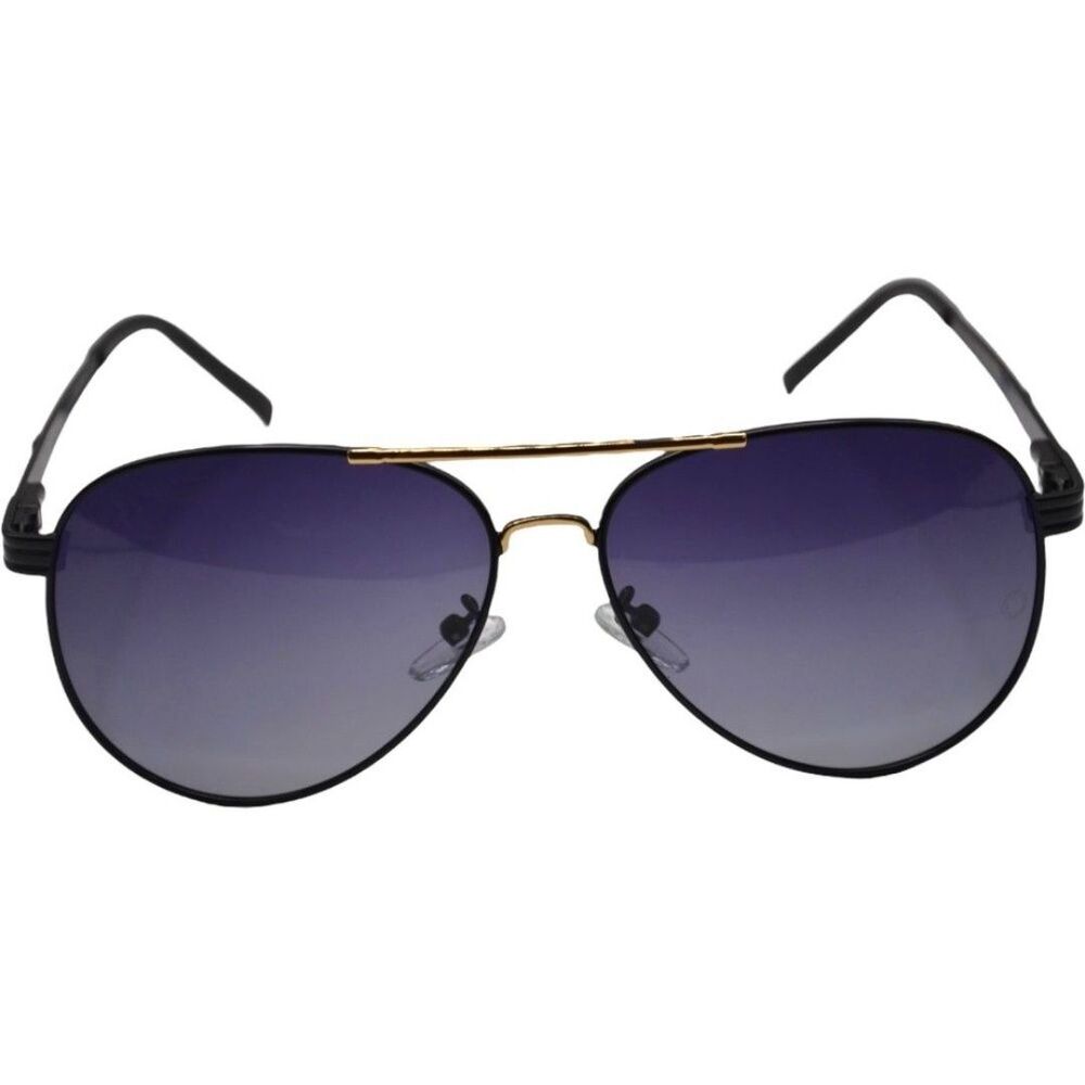 Montblanc Sunglasses | Black Gold Frame | Gray Purple Gradient Lens | New
